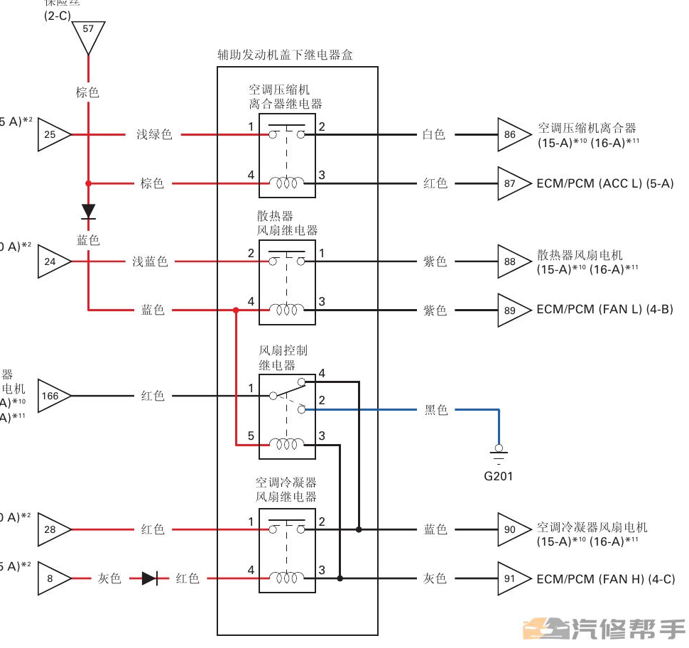 2011年本田锋范原厂电路图线路图资料下载