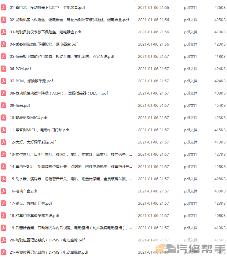 2013 2014年款本田歌诗图维修手册电路图线路图资料下载