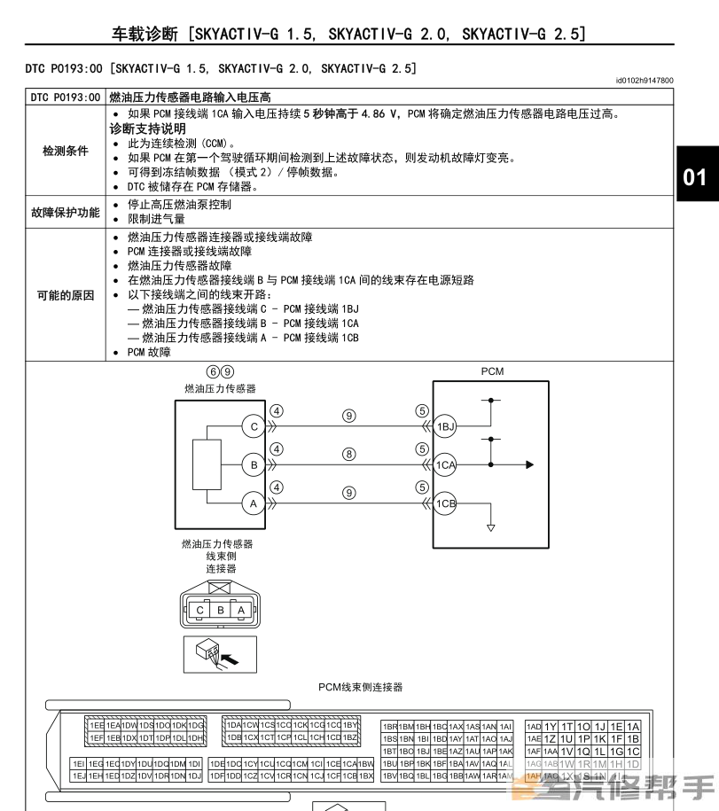 2014-2016年款马自达昂克赛拉原厂维修手册电路图线路图资料下载