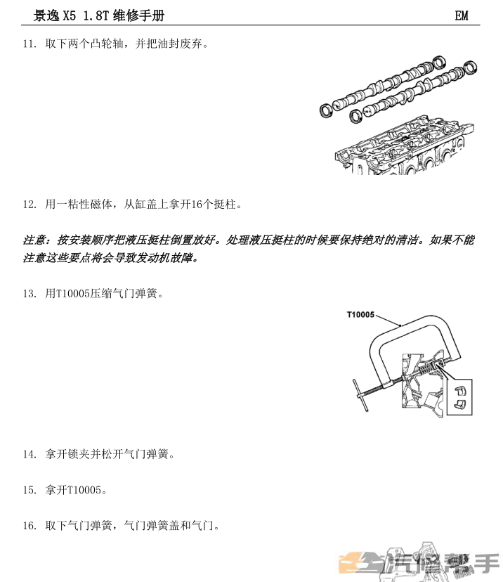 2016 2017年款东风风行景逸X5 1.8T维修手册电路图线路图资料下载