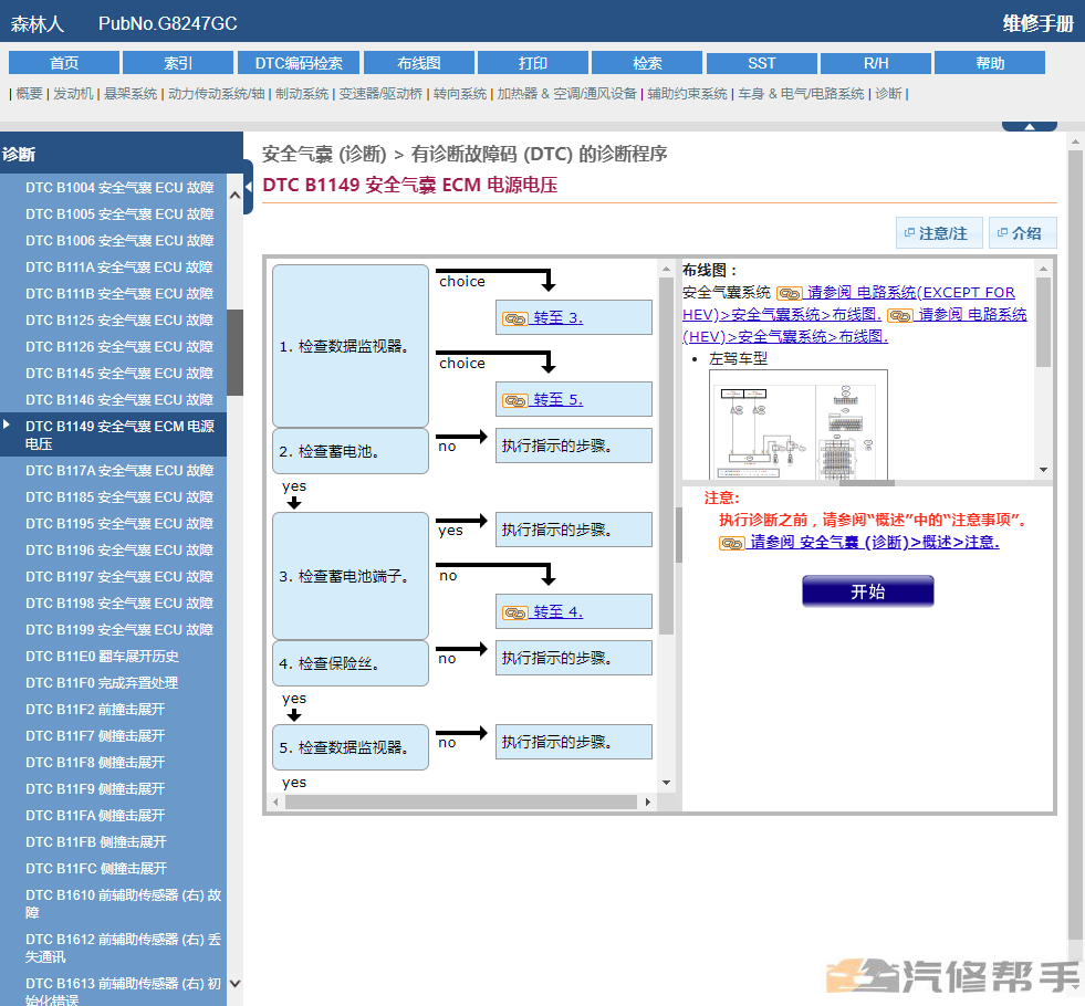 2019年款斯巴鲁森林人汽油版混动版原厂维修手册电路图线路图资料下载