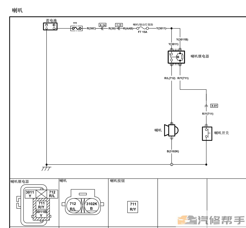 2012年款海马福仕达 电路图线路图资料下载