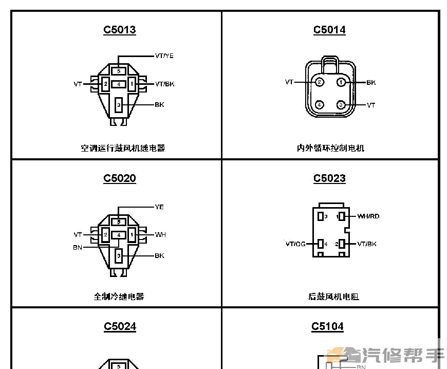 2005年款江铃福特全顺维修手册电路图线路图资料下载