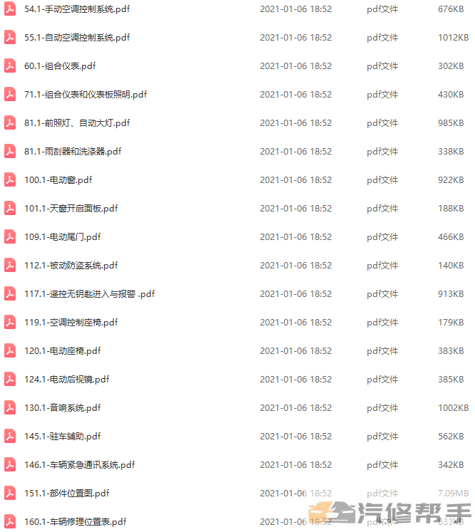 2018年款江铃福特撼路者原厂维修电路图线路图资料下载