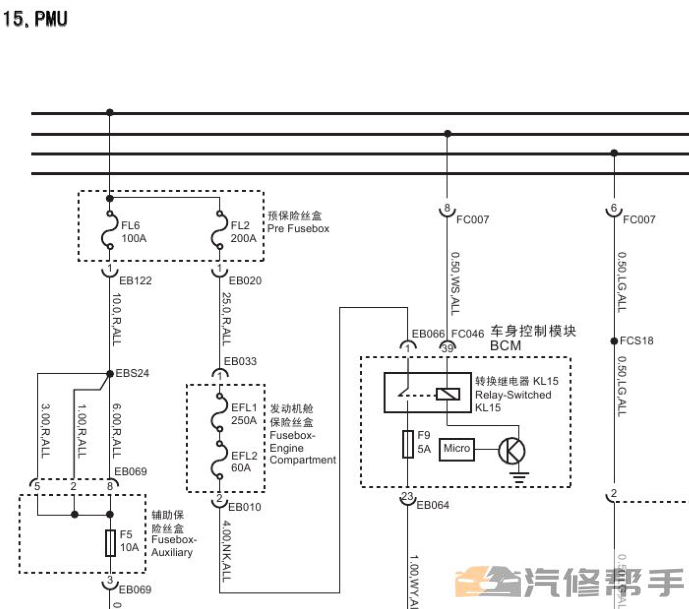 2016年款上汽荣威E550维修电路图线路图资料下载