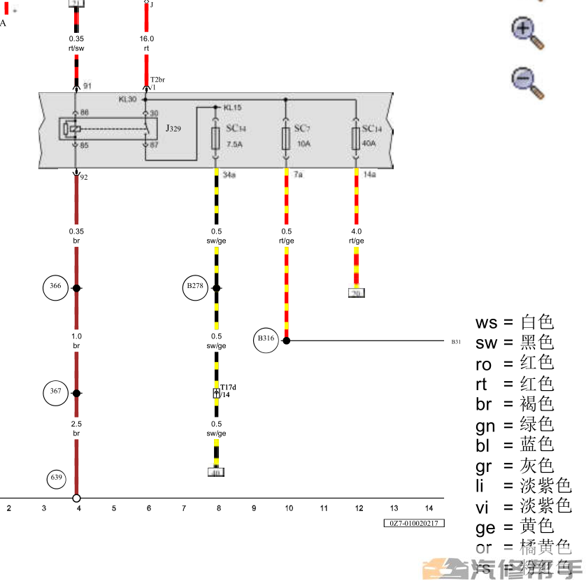 2017年款斯柯达柯迪亚克原厂电路图线路图资料下载