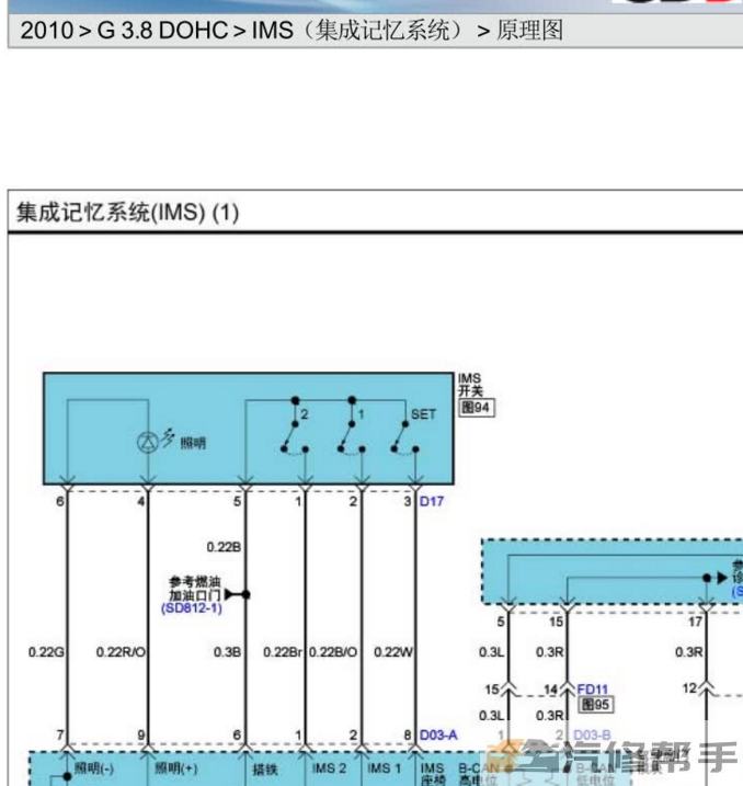 2010年款起亚霸锐3.8L电路图线路图资料下载