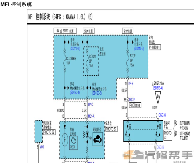 2010年款北京现代i30原厂电路图线路图资料下载