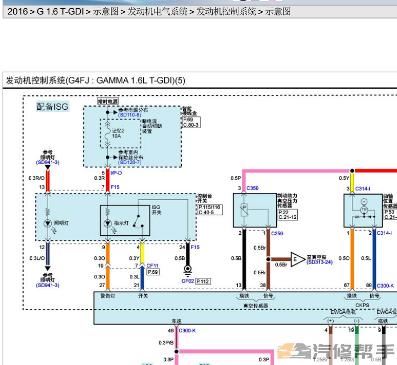 2015 2016年款现代新途胜 1.6T原厂维修手册电路图线路图资料下载