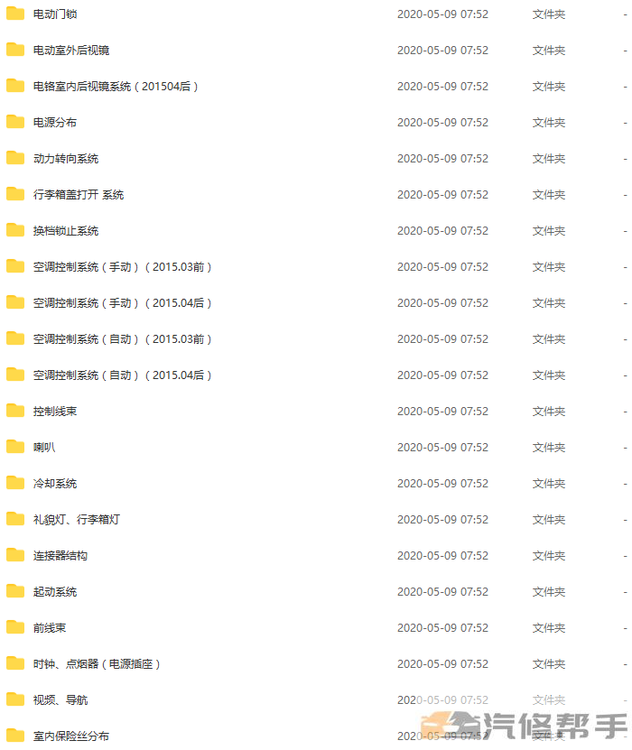 2016年款现代悦动1.6L原厂电路图线路图资料下载