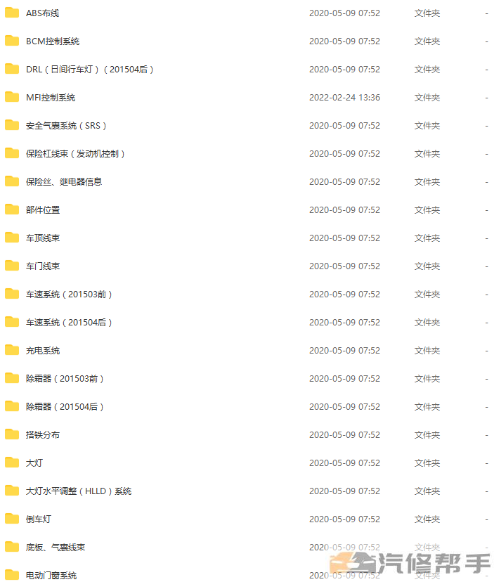 2016年款现代悦动1.6L原厂电路图线路图资料下载
