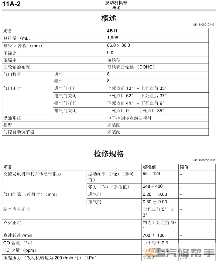 2010年款三菱EVO10代 EVOLUTION十代原厂维修手册电路图资料下载