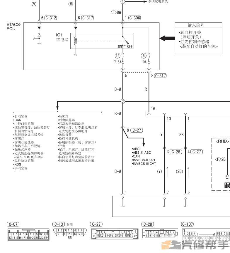 2010年款三菱帕杰罗V87 V97 V93 原厂维修手册电路图线路图资料下载