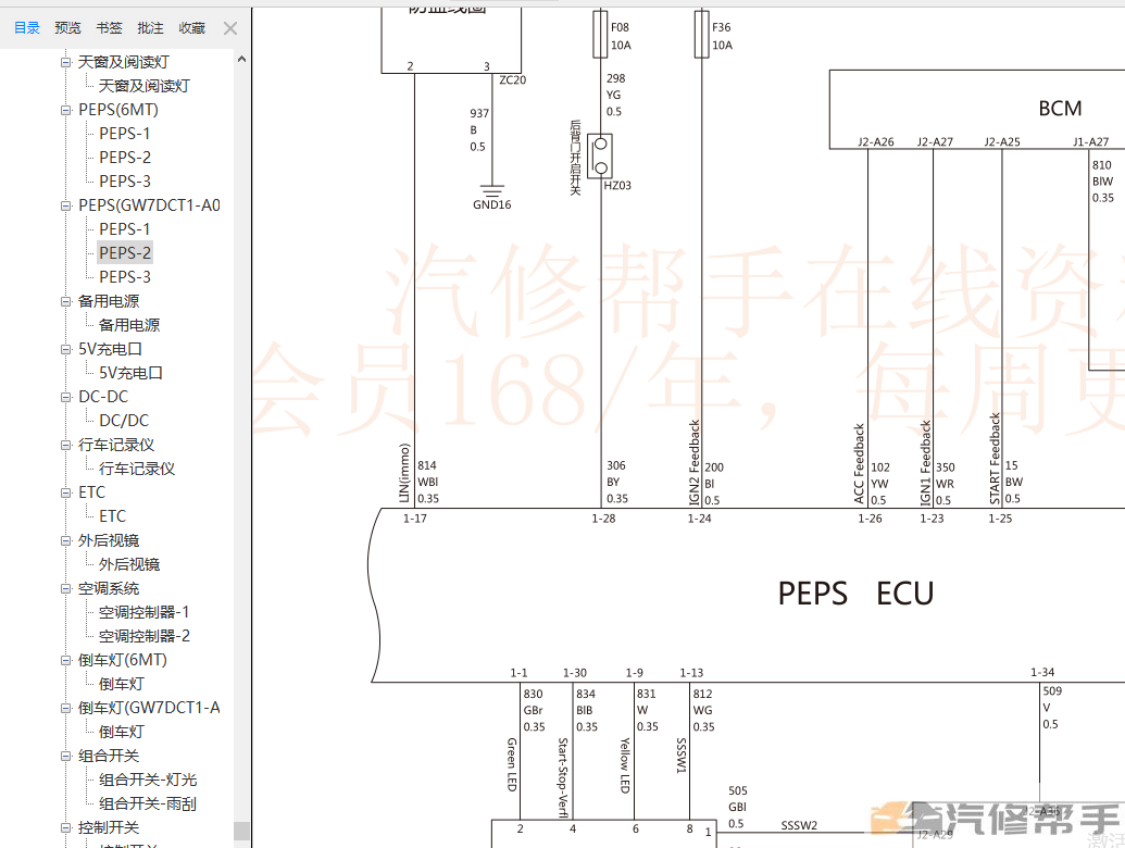 2021年哈弗M6 PLUS维修手册电路图线路图资料下载