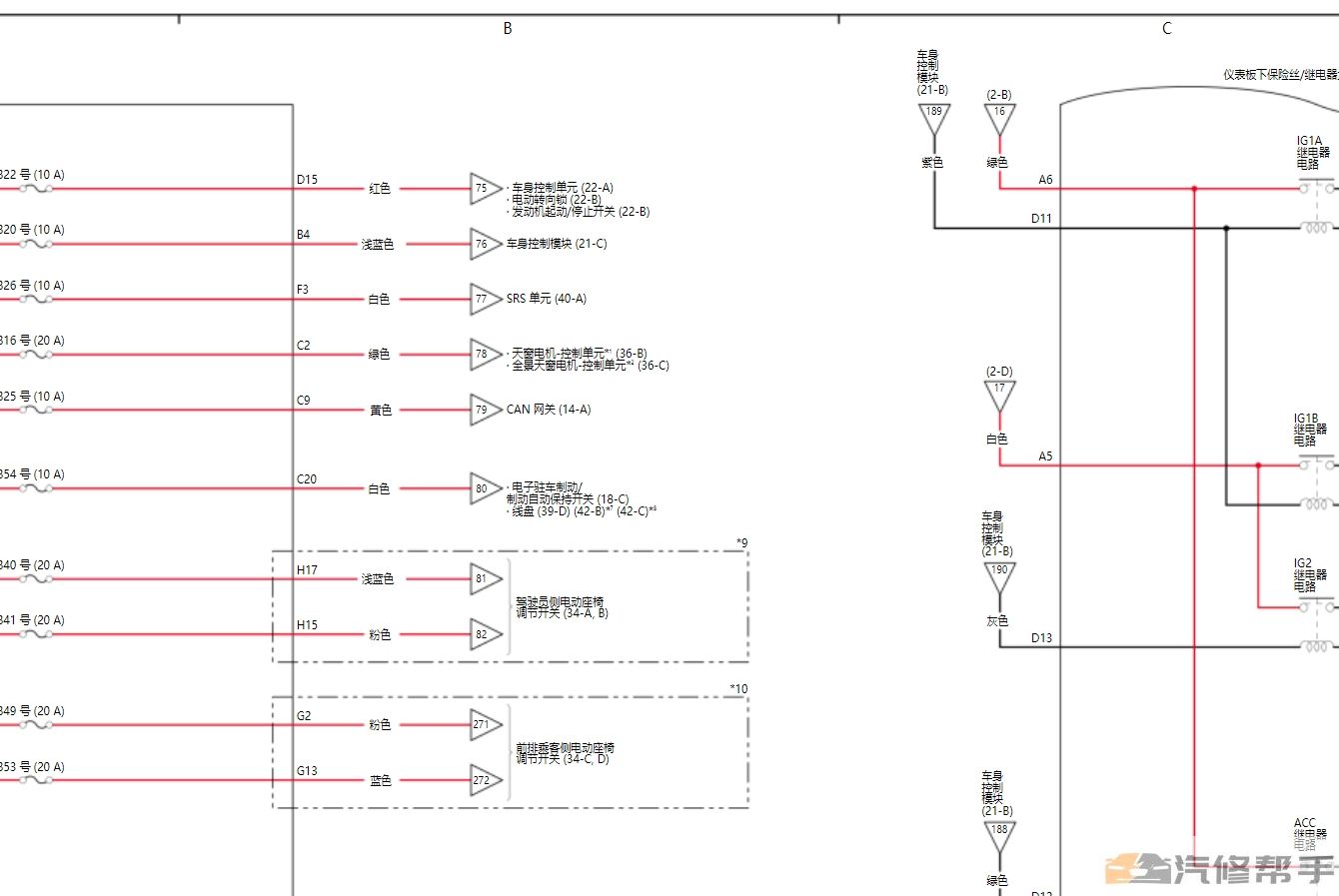 2023年款本田型格（汽油）原厂维修手册电路图线路接线图资料下载