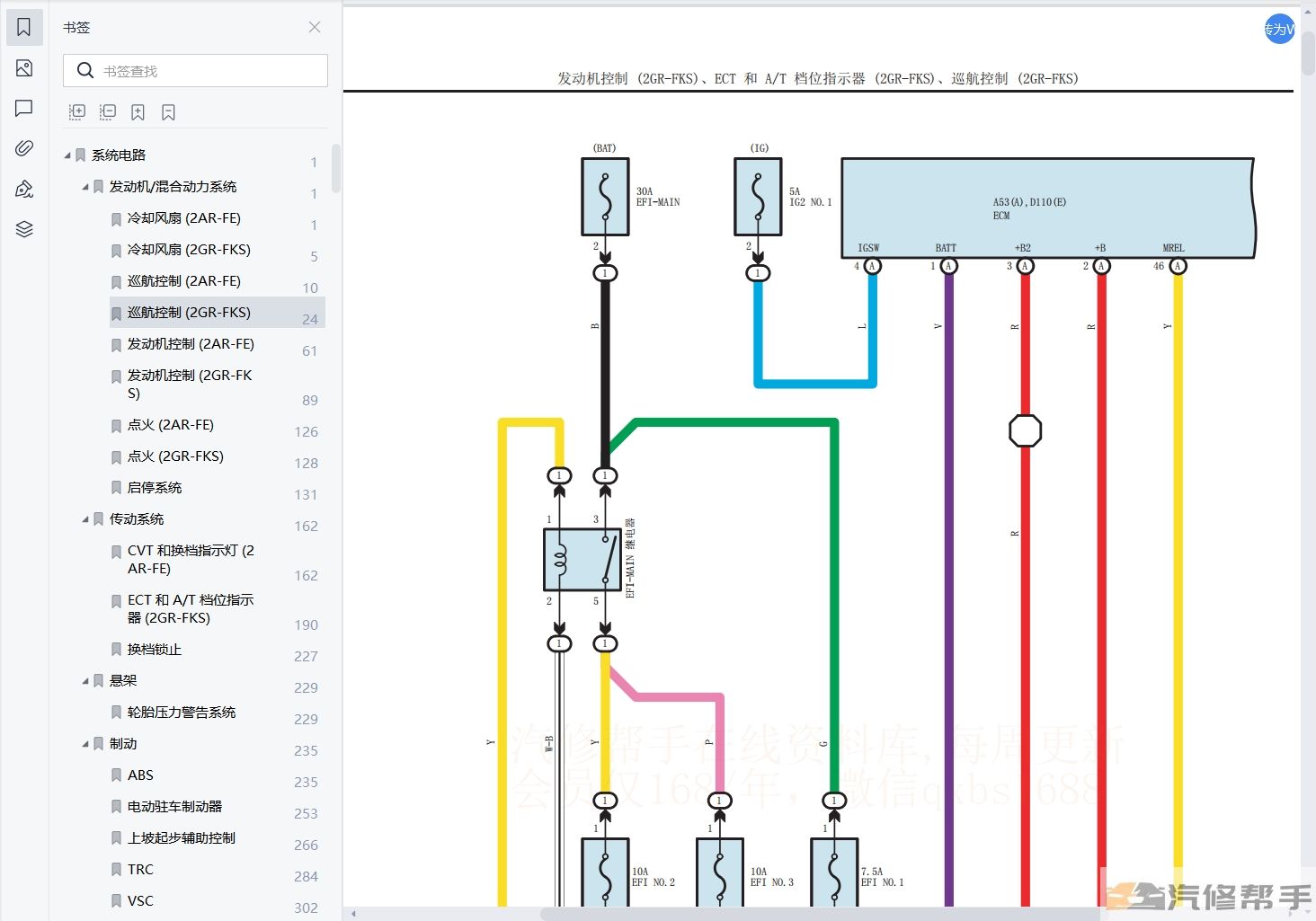 2018年丰田埃尔法威尔法汽油版维修手册电路图资料下载