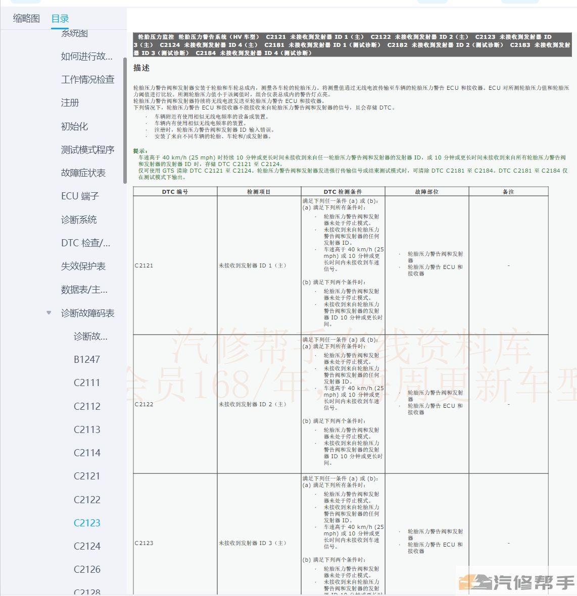 2019-2020年丰田卡罗拉E+维修手册和电路图线路图资料下载