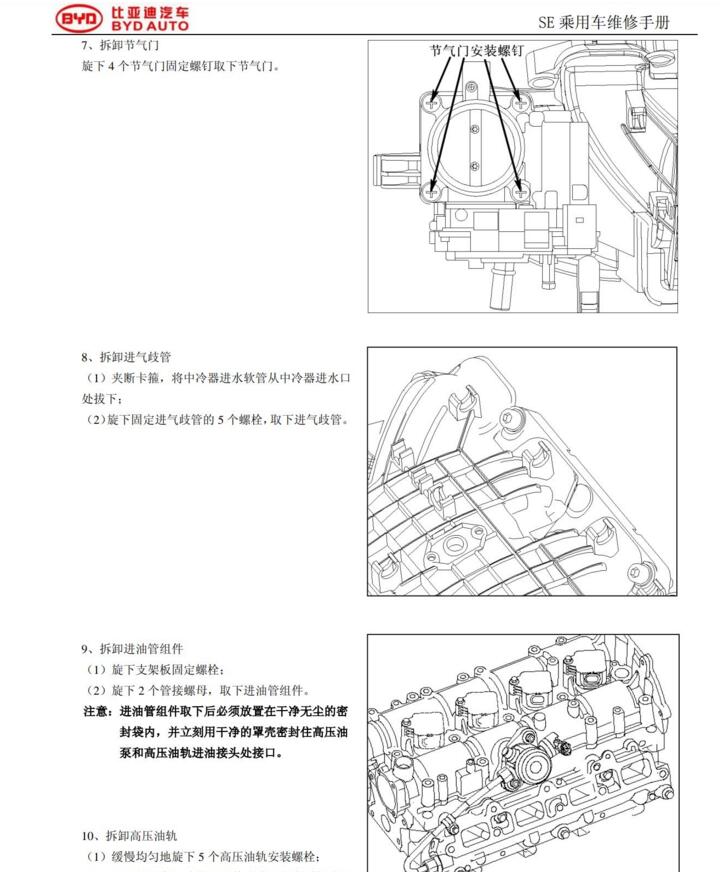 比亚迪S7发动机针脚