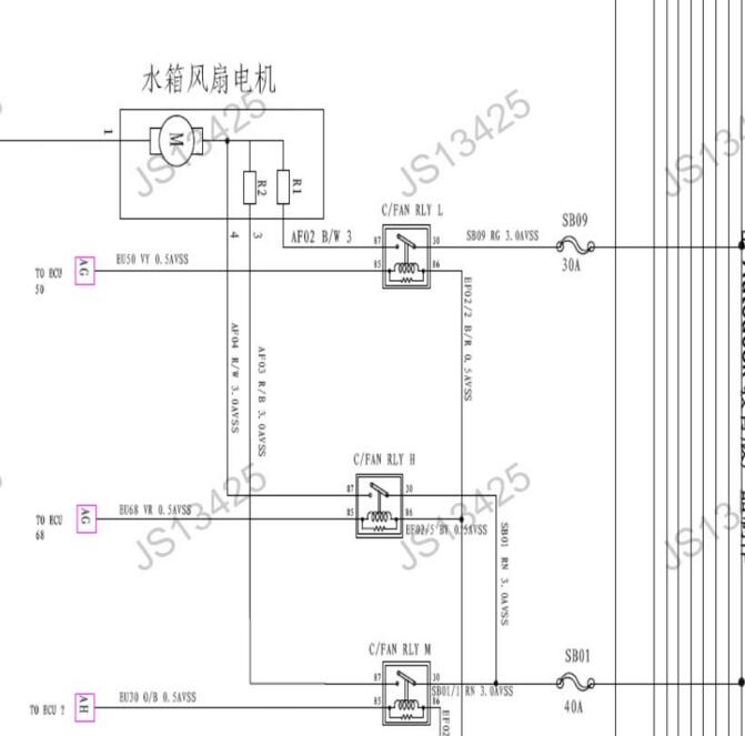 2016年款长安CS75 1.5T维修手册的电路图资料下载